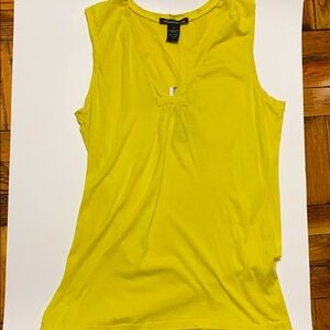 NWT vintage Kenneth Cole yellow v neck top size: M